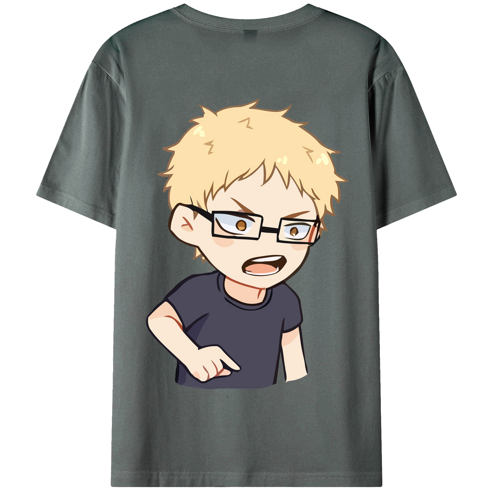 （画像用） ハイキュー!! Haikyu!! 綿100％半袖Tシャツ（背面プリント）